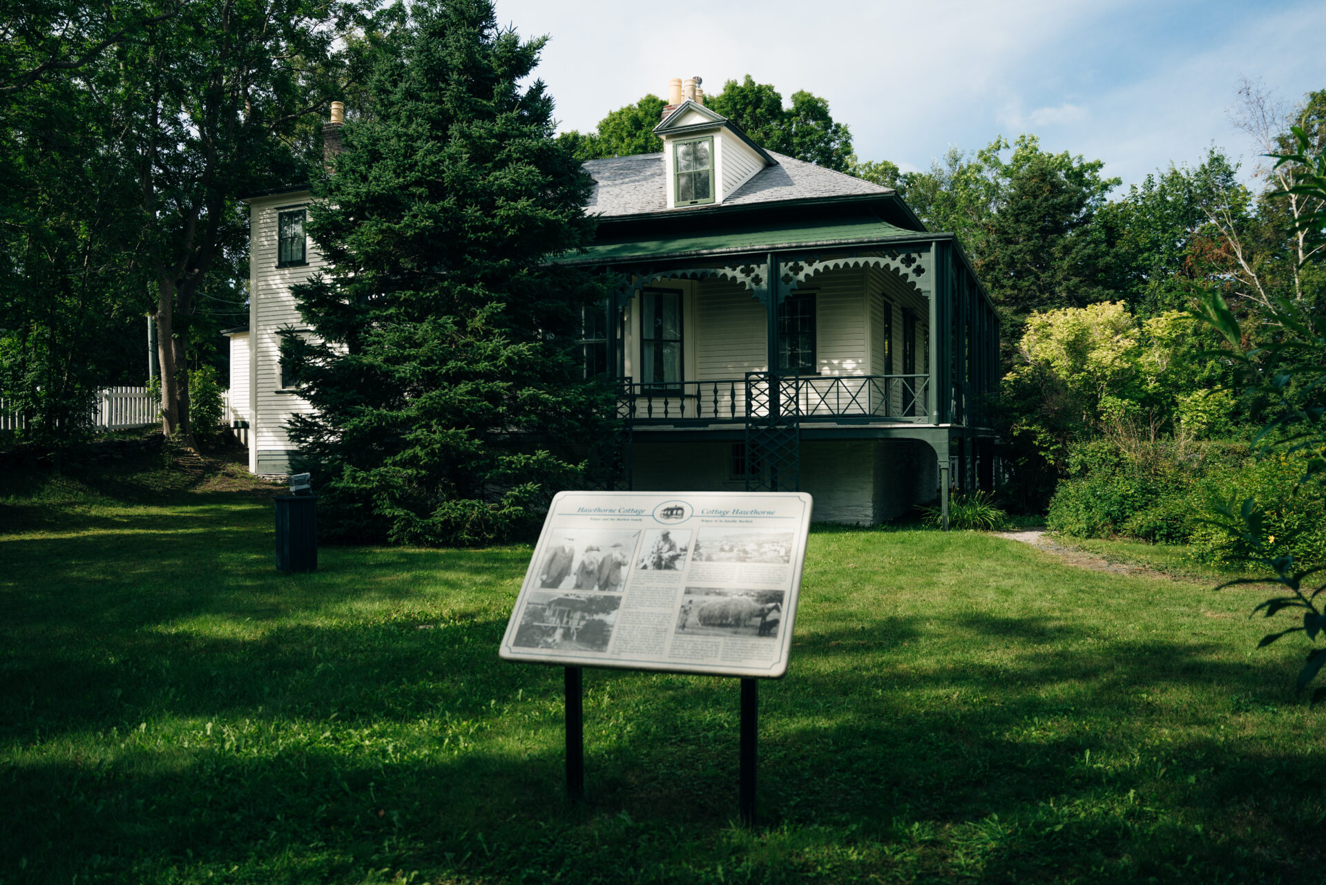 Gate leading to St George's Anglican Church at Brigus in Newfoundland and Labrador, Canada. The building held its frist service